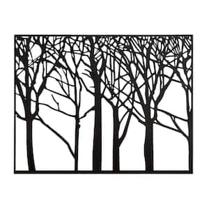 Metal Black Tree Wall Decor