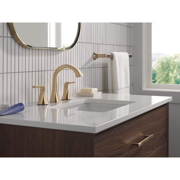 Delta Lineax Gold 8 in. Wall Mounted Towel Bar in Champagne Bronze