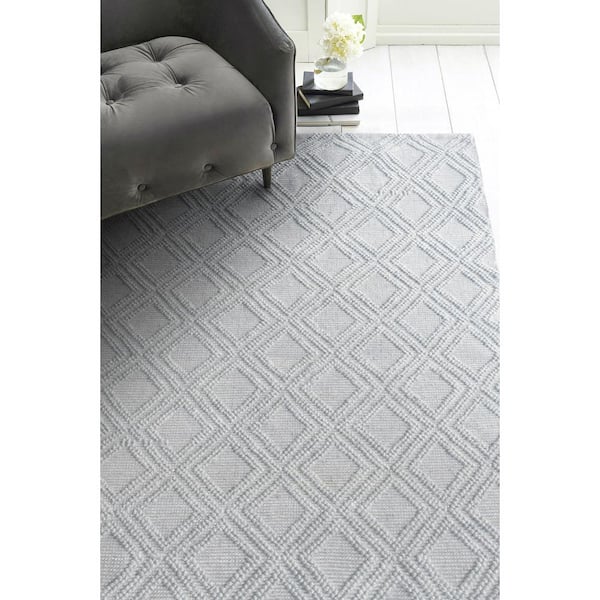 Renewed 9 ft. x 13 ft. Gray Farmhouse Upcycled Handwoven Area Rug