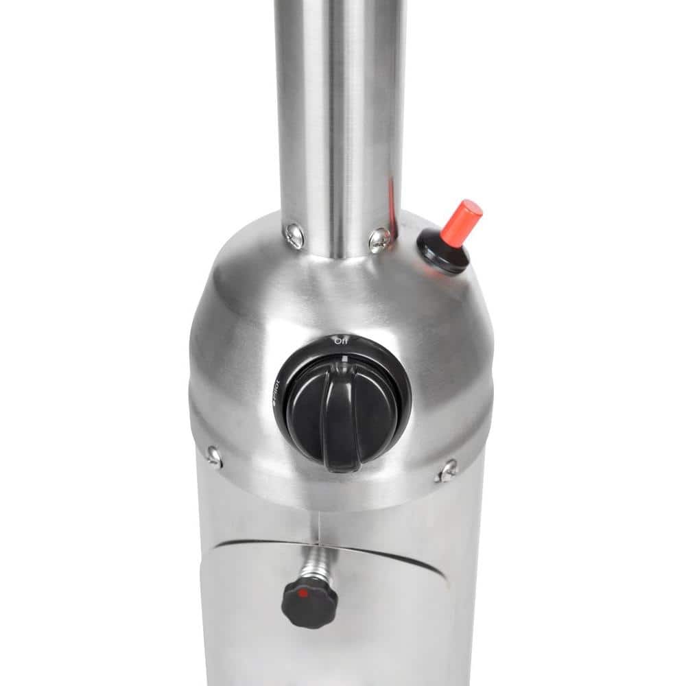 Stainless Steel Tabletop Propane Patio Heater with Auto Shutoff