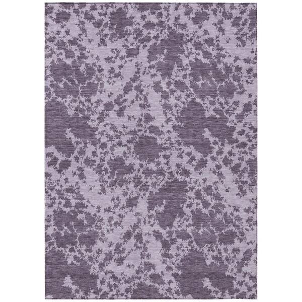 Chantille Machine Washable Indoor/Outdoor Abstract ACN2919 Lavender 10 ft. x 14 ft. Area Rug