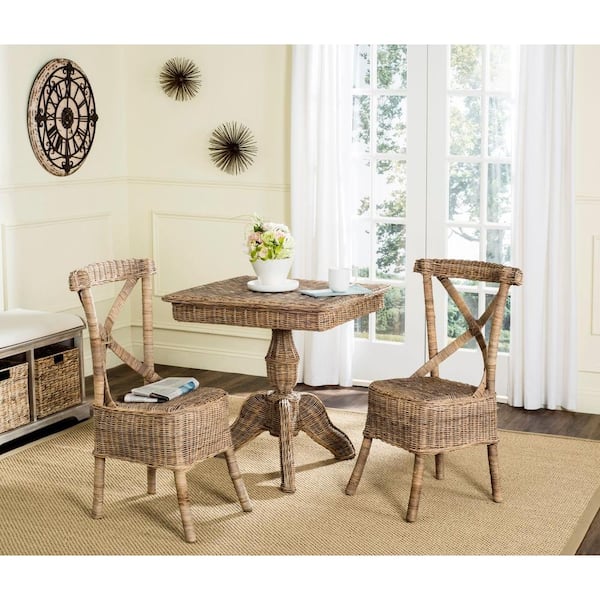 Safavieh Katell Natural Rattan Side Chair (Set of 2)
