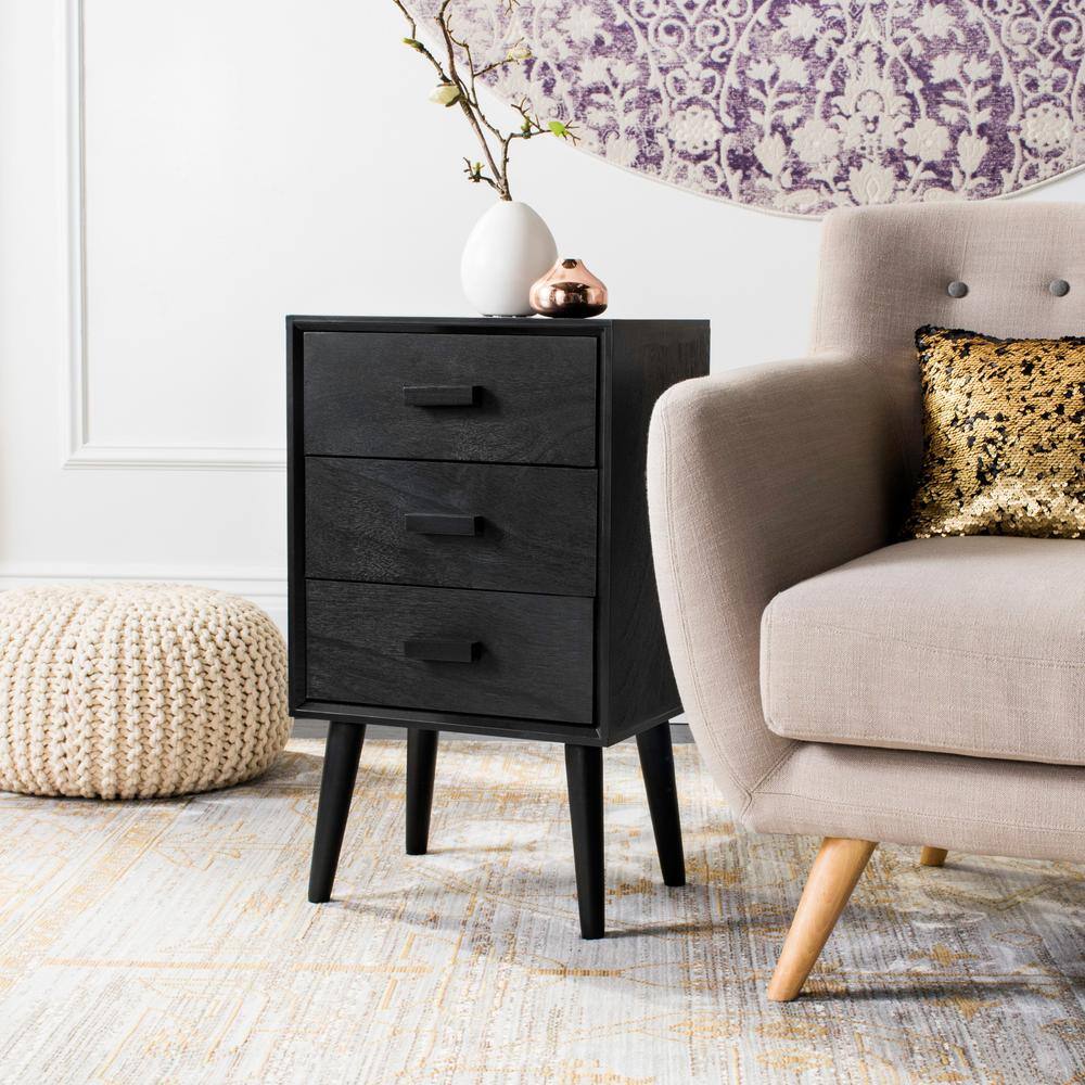 Pomona Brown 3-Drawer End Table - thumbnail 2