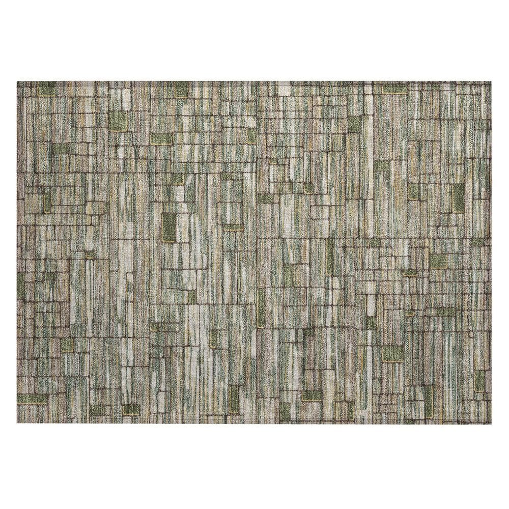 Chantille Machine Washable Indoor/Outdoor Abstract ACN2988 Basil 2 ft. x 3 ft. Accent Rug price history on PriceWatchPro
