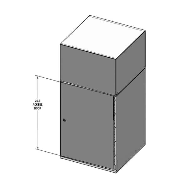 Deposit Vault Curbside Mail and Package Delivery in Gray Deposit Vault Curbside Mail and Package Delivery in Gray
