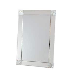 43 in. W x 38 in. H Wooden Frame Silver Wall Mirror