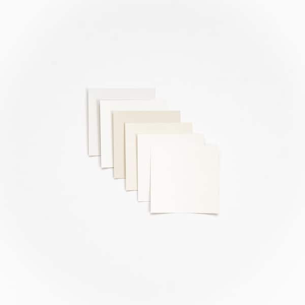 4 in. x 4 in. Top Whites Paint Chip 6-Pack