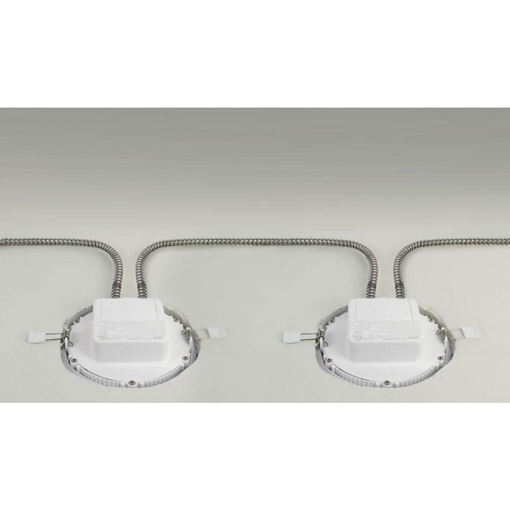 Bright White 3000K Aluminum LED Downlight with Dimmable Integrated J-Box