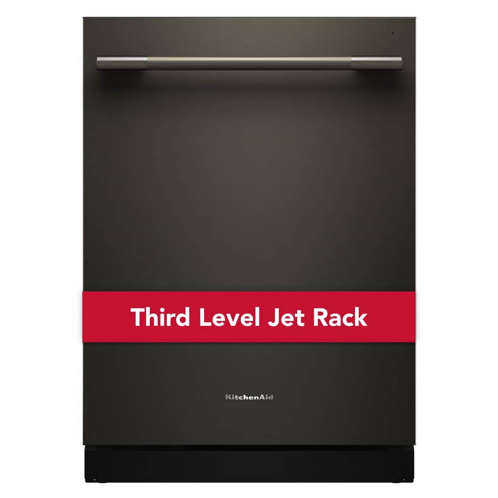 24 in. Top Control Built-In Tall Tub Dishwasher in Black Ore with 40+ Total Wash Jets