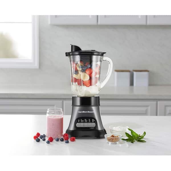 Hamilton Beach Wave Crusher 40 oz. 4-Speed Gray Blender with Blend