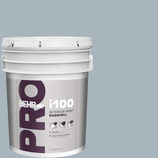 BEHR PRO 5 gal. #N480-3 Shadow Blue Eggshell Interior Paint