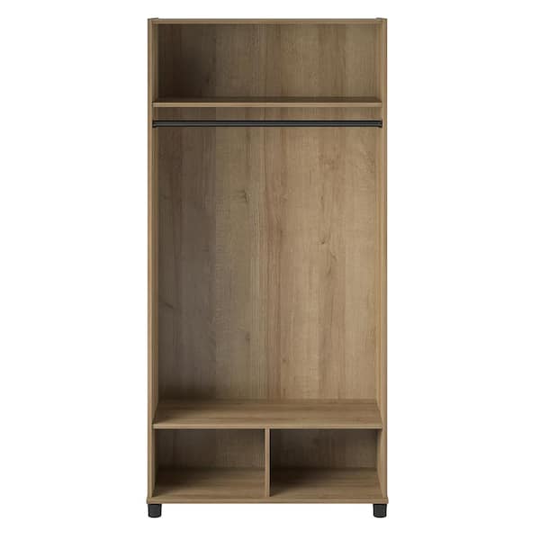 SystemBuild Lonn 36 in. Wide Natural Mudroom Cabinet