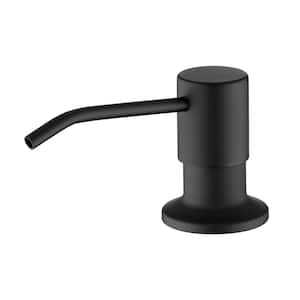 Kitchen Stainless Steel Soap Dispenser in Matte Black