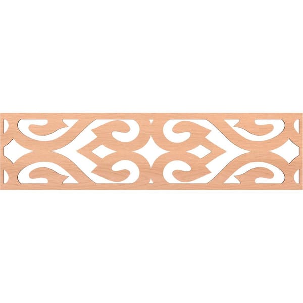 Ekena Millwork Keene Fretwork 0.25 in. D x 47 in. W x 12 in. L Alder Wood Panel Moulding