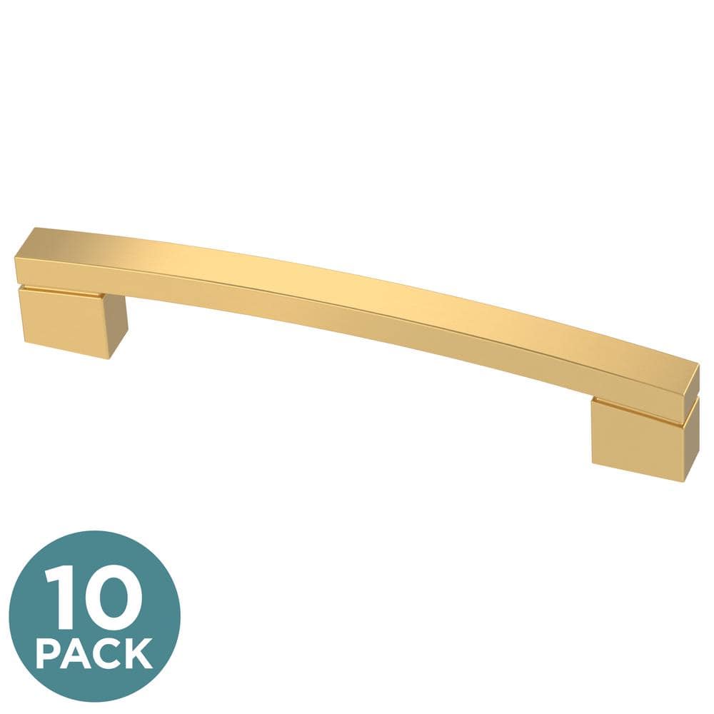 (10-Pack) Bold Arch 6-5/16 in. (160 mm) Modern Gold Arch Cabinet Handle Drawer Pulls price history on PriceWatchPro
