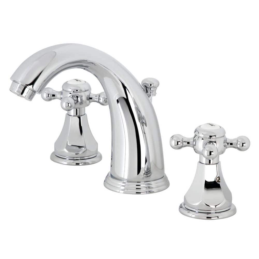 Kingston Brass Metropolitan 2-Handle 8 in. Widespread Bathroom Faucets with  Plastic Pop-Up in Polished Chrome HKB4981BX - The Home Depot