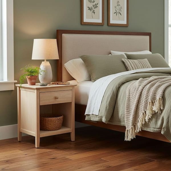 Brooklyn 1-Drawer Unfinished Wood Nightstand