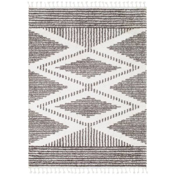 Artistic Weavers Rouen Charcoal/Cream 8 ft. x 10 ft. Indoor Area Rug