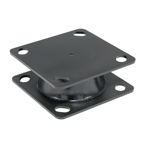 Vestil 8 in x 8 in x 3 in Black Steel/Rubber Energy Absorbing Plate
