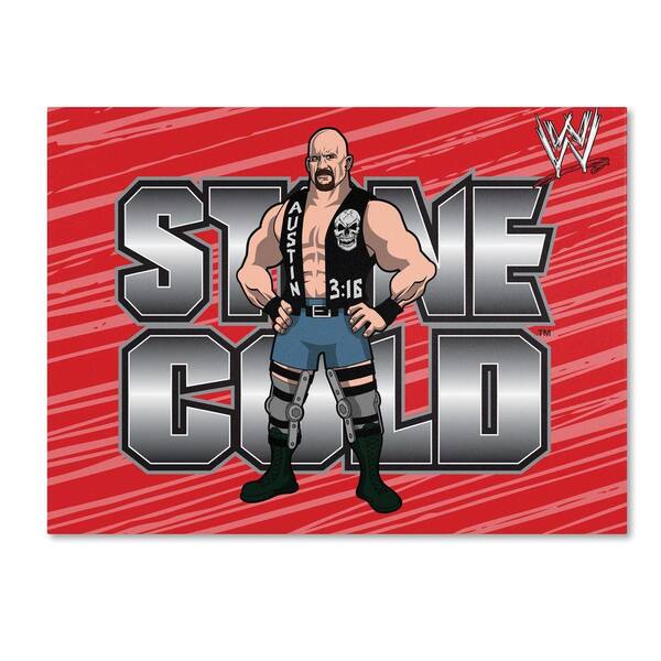 Trademark Fine Art 24 in. x 32 in. Officially Licensed Stone Cold WWE Kids Canvas Art