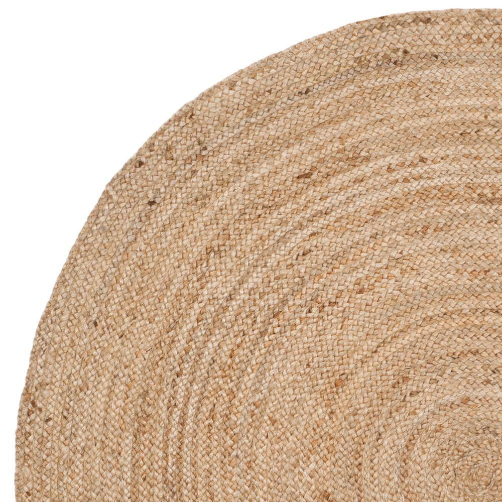 Handmade Ivory Jute Traditional Braided Round Rug