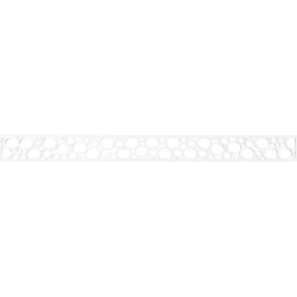 Ekena Millwork Hemingway Fretwork 0.375 in. D x 46.375 in. W x 4 in. L PVC Panel Moulding