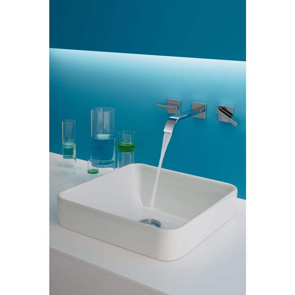 Vox Square White Porcelain Above Counter Bathroom Sink