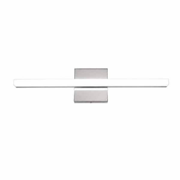 16 Inch Chrome LED Vanity Light Bar 9W 800LM 6000K Cool White IP44 Waterproof Bathroom Mirror Wall Fixture