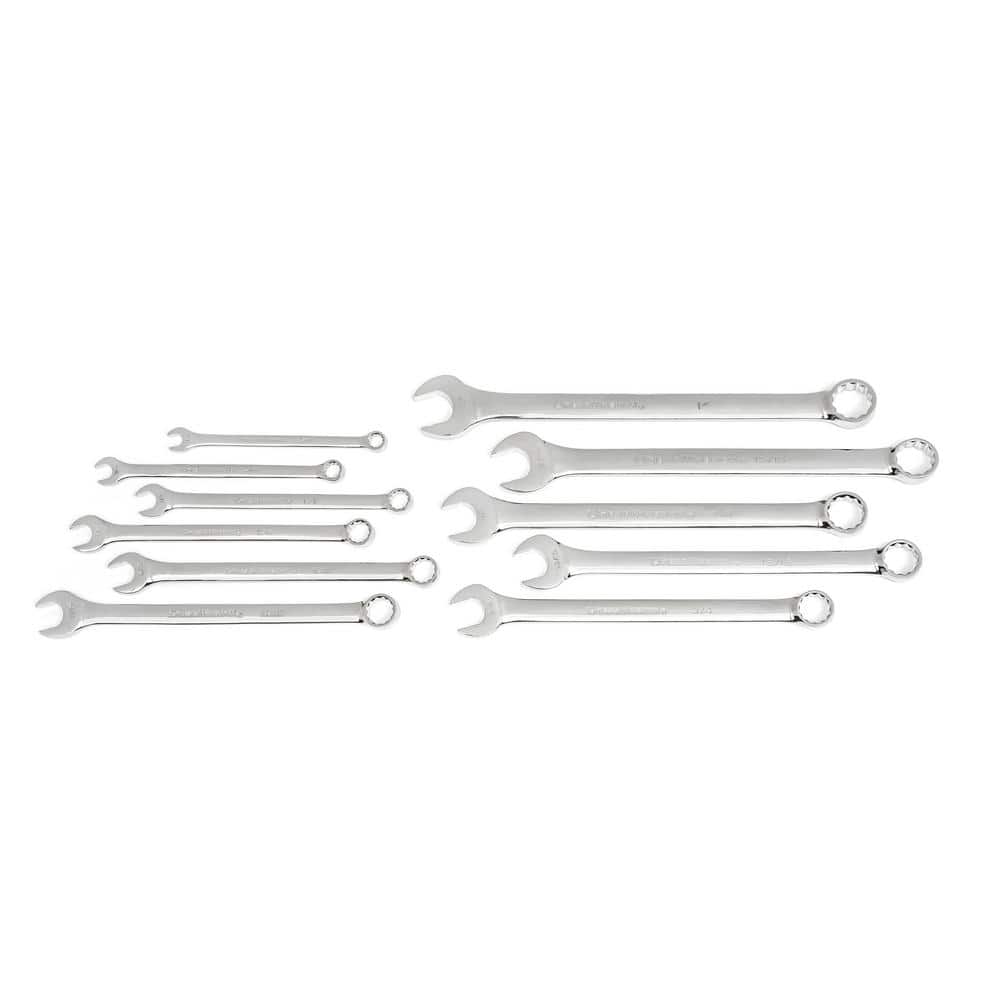 GEARWRENCH Long Pattern SAE 12Point Combination Wrench Set with Tool