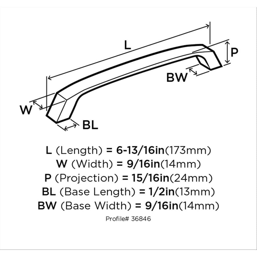 Satin Nickel Brushed Modern Cabinet Drawer Pull with Mounting Hardware