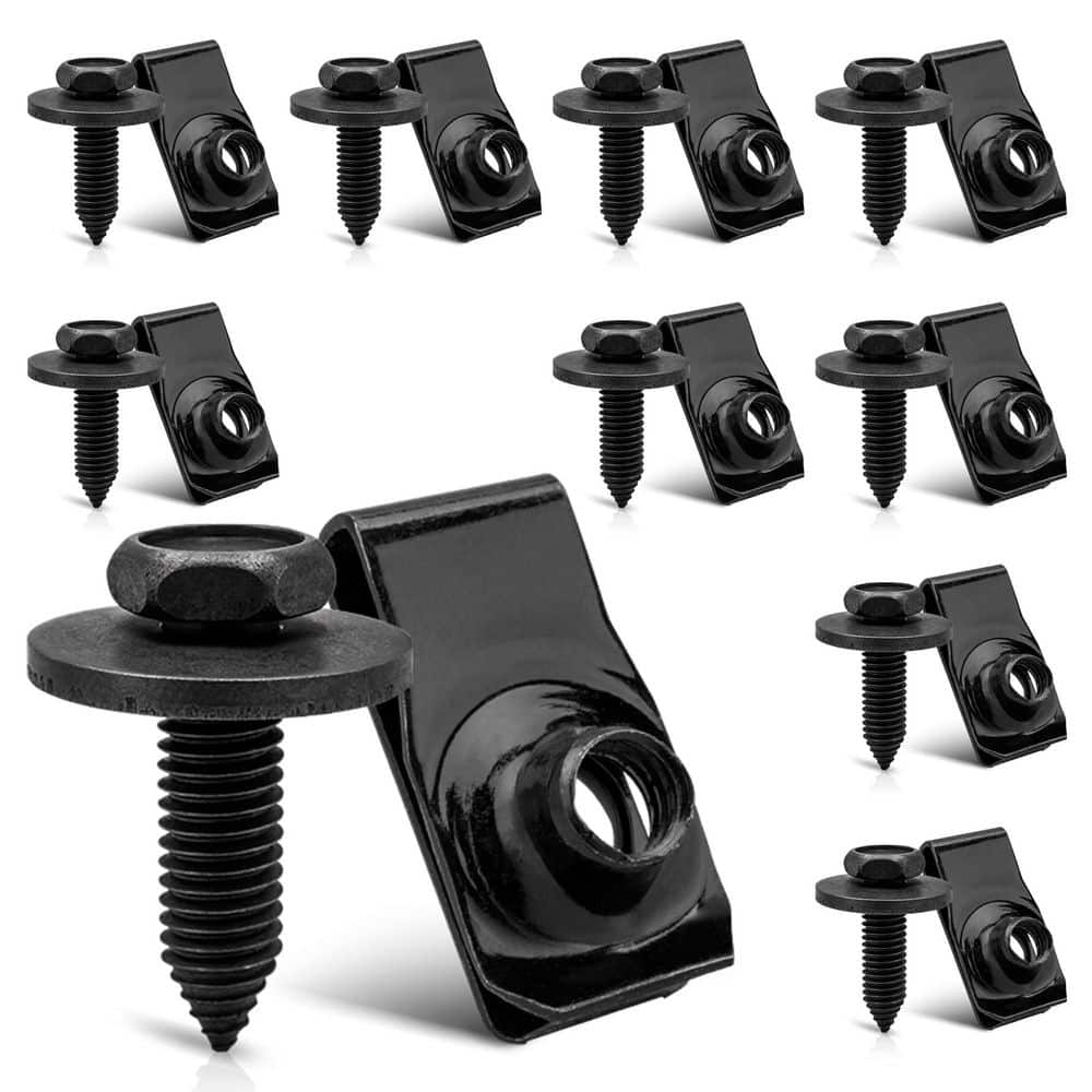 M8-1.25 Body Bolts and U Nuts Kit for GM Ford Chrysler Jeep Bumper Fender Liner Retainer Clips 10 -Piece price history on PriceWatchPro
