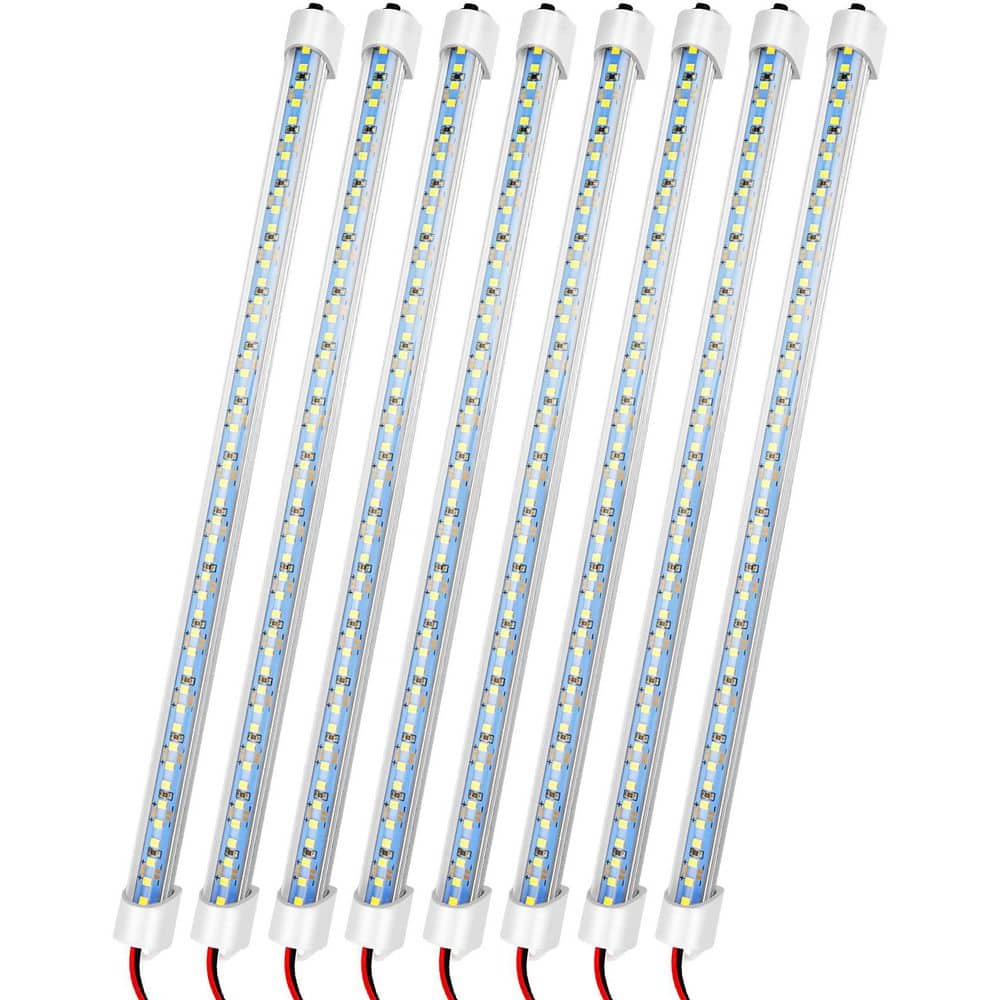 12V LED Light Bar with Switch and Magnets 6500K Cool White for Enclosed Trailer RV Van Truck Cabinet 8 Pack price history on PriceWatchPro