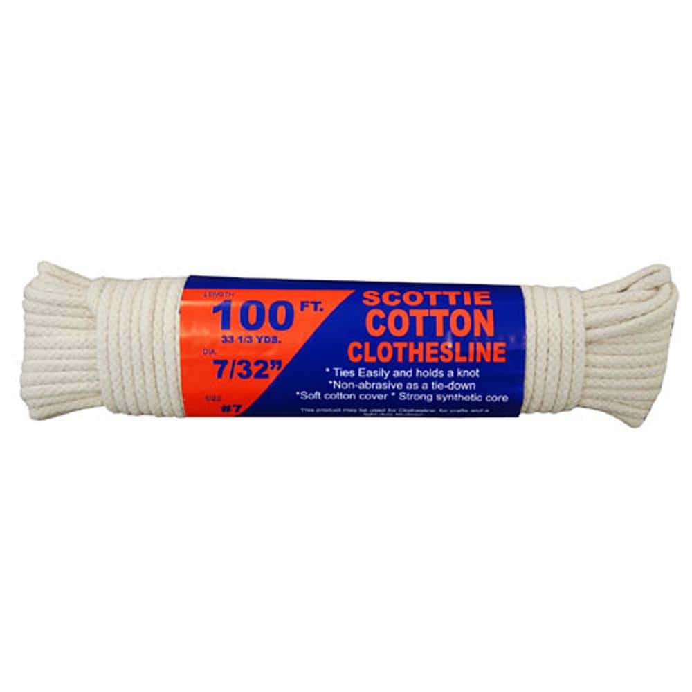 110-070-05 #7 x 100' Hank Scottie Cotton Clothesline