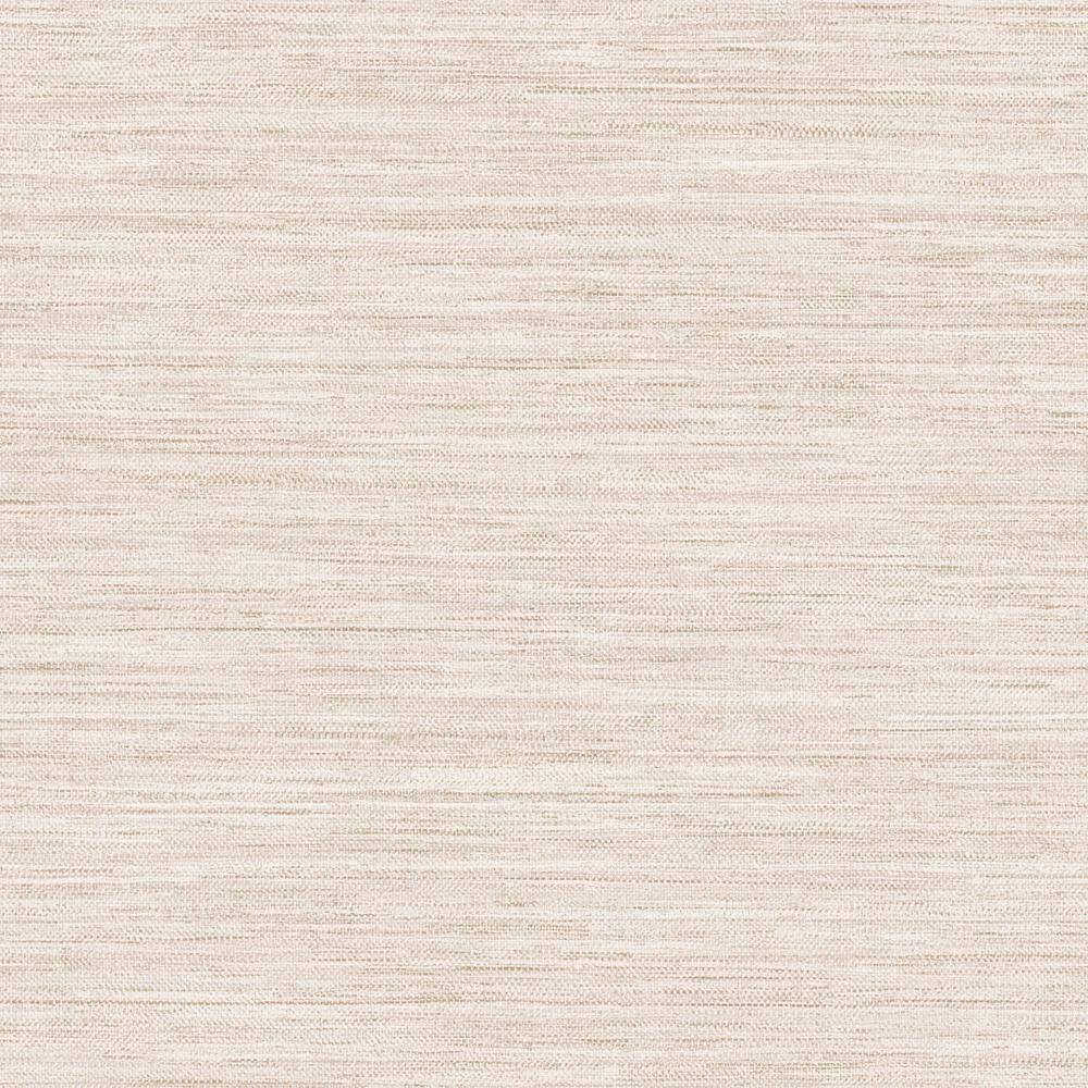 Tempaper Faux Horizontal Grasscloth Ecru Removable Peel and Stick Vinyl