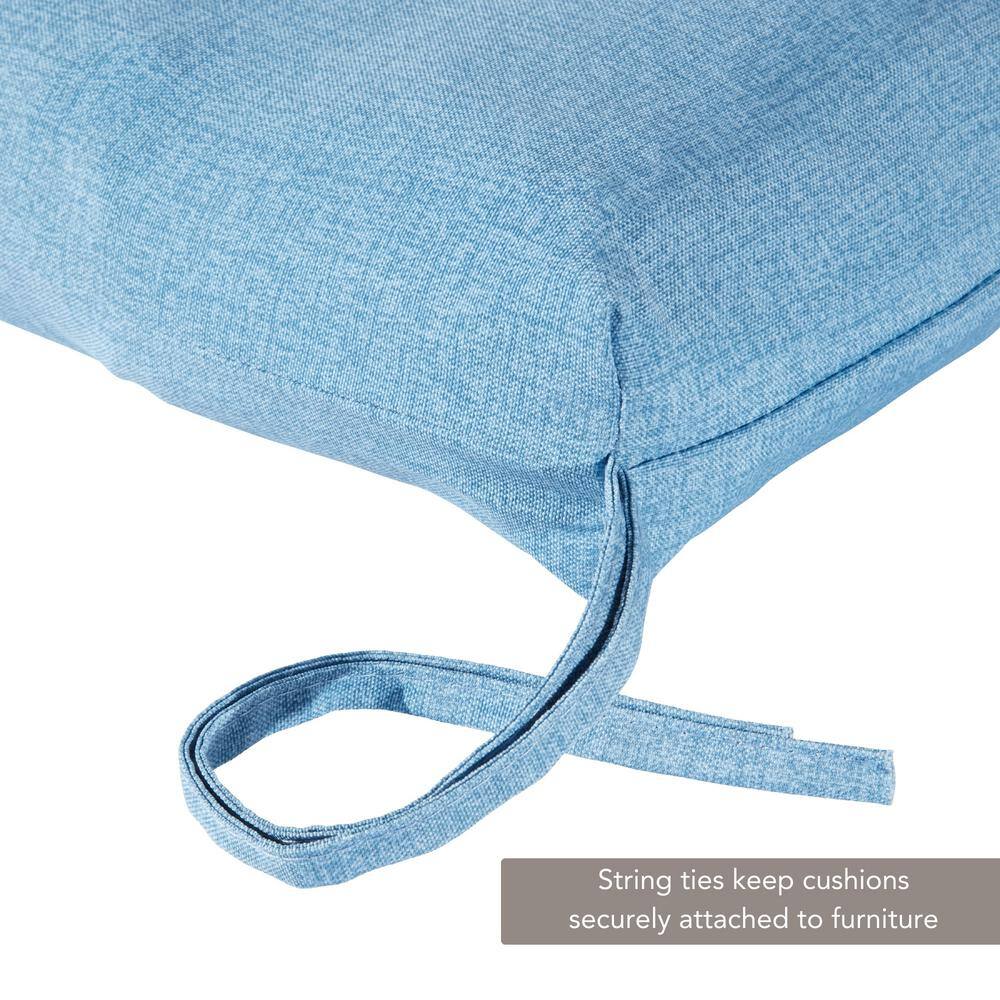 Denim Blue Outdoor Polyester Chaise Lounge Cushion