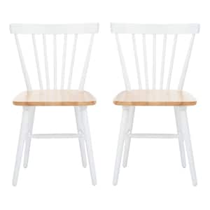 Winona White/Beige Spindle Back Dining Chair (Set of 2)