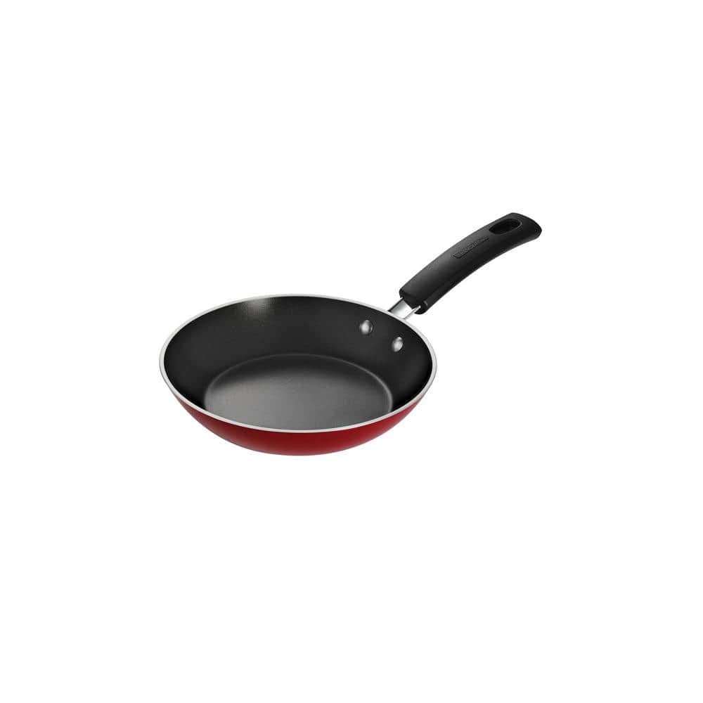 Tramontina Everyday 8, 10 and 12 Non-Stick Red Frying Pans, 3