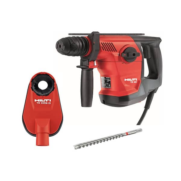 Hilti 120-Volt 8.6 Amp Corded TE 30 SDS Plus Combi Hammer with TE-CX Drill Bit and DRS-D Dust Removal System Kit