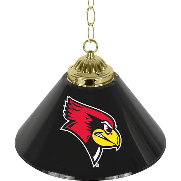 Trademark Illinois State University 14 in. Single Shade Brass Hanging Lamp