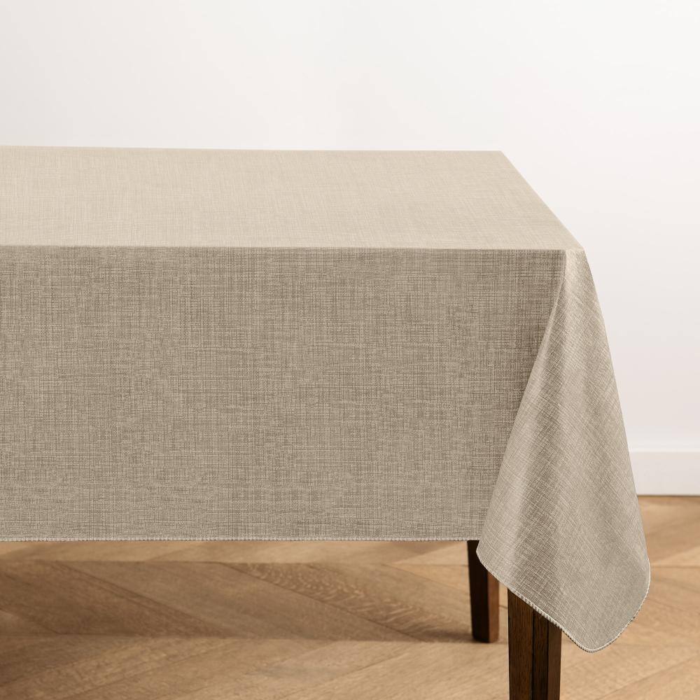 "Monterey Linen Texture Vinyl Indoor/Outdoor Tablecloth, Taupe - 52""W x 70""L" price history on PriceWatchPro