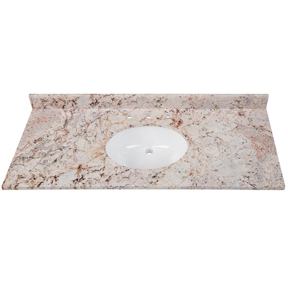 Home Decorators Collection 49 in. W x 22 in. D Stone Effects Vanity in