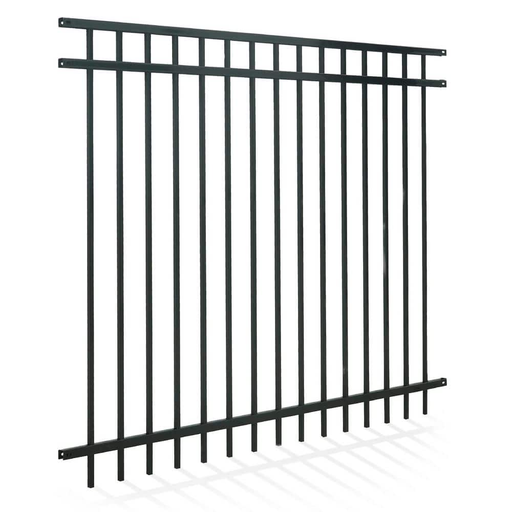 5 ft. x 6 ft. Heavy Duty Flat Top Metal Fence Panel, Anti-Rust Decorative Garden Fence Panel (Single Panel) price history on PriceWatchPro