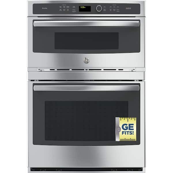 Ge Profile 30 In Electric Convection Wall Oven With Built Advantium Microwave Stainless Steel Pt9800shss The Home Depot - Ge Profile 30 Built In Double Electric Convection Wall Oven