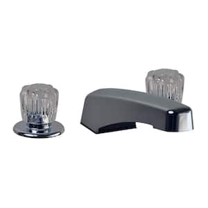 2-Handle Wall Mount Roman Tub Faucet for Mobile Home Garden Tubs in Chrome