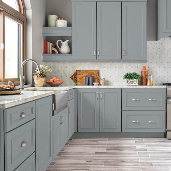 1 gal. #PPU26-19 Chance of Rain Satin Enamel Interior/Exterior Cabinet, Door & Trim Paint