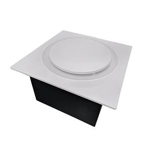 Quiet Slim Fit Adjustable Speed 50-110 CFM Bathroom Exhaust Fan with Humidity Sensor Ceiling Mount ENERGY STAR White