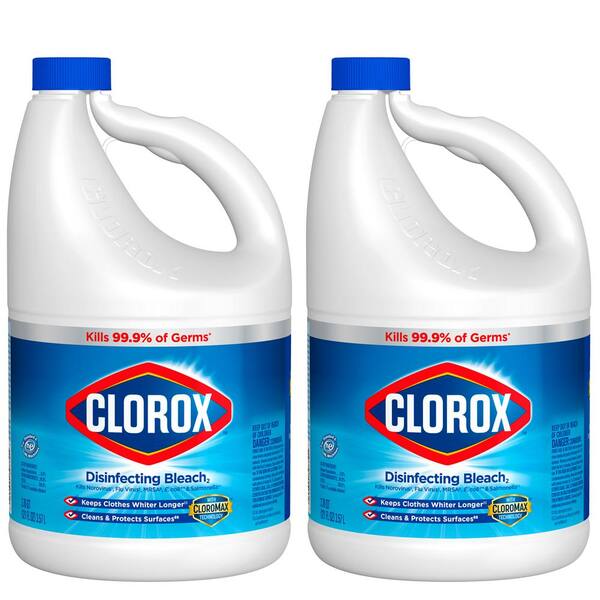 Clorox 121 Oz Regular Concentrated Liquid Bleach 2 Pack C The Home Depot