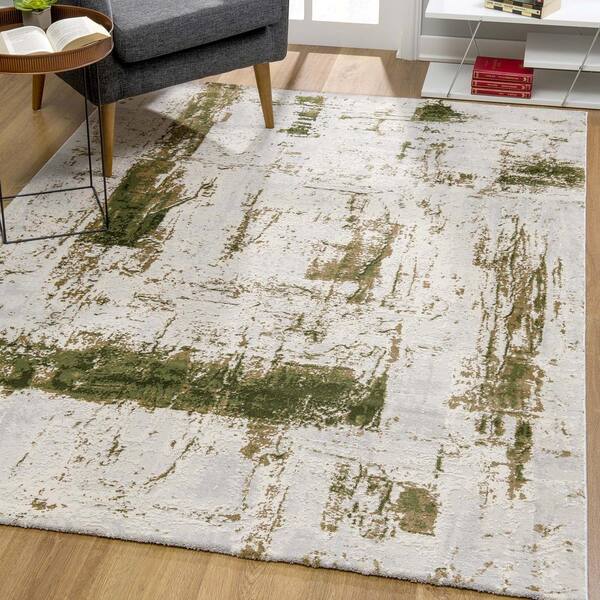 5x8 feet Contemporary Abstract Area Rugs 5'3 x 7'7 Rug Branch Vogue Modern Soft Area Rug for Living Room and Bedroom Blue 