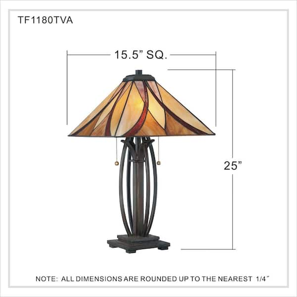 Quoizel asheville clearance tiffany style lamp