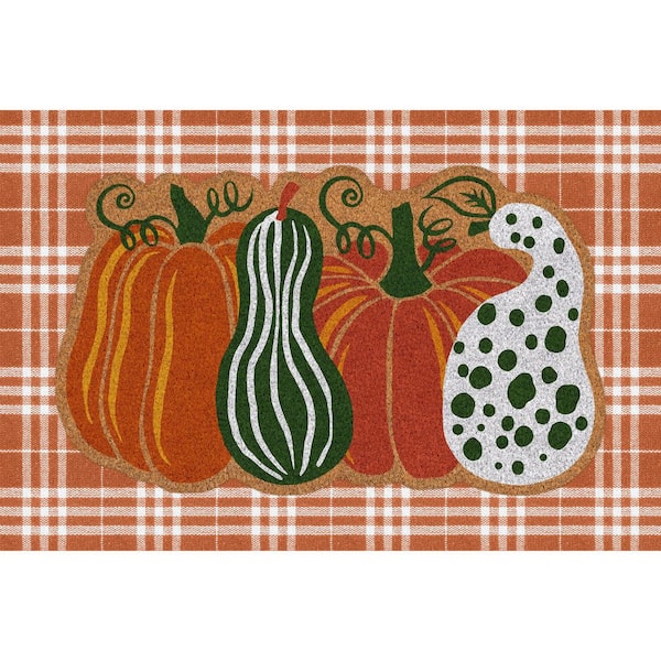 Gourds 24 in. x 36 in. Fall Coir Layering Mat